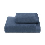 Подарочный набор с халатом Soft Cotton LORD хлопковая махра голубой L, фото, фотография
