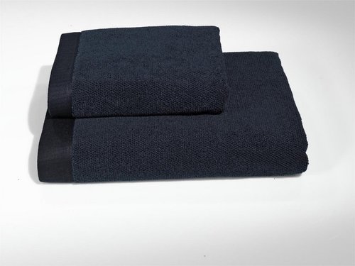 Подарочный набор с халатом Soft Cotton LORD хлопковая махра тёмно-синий L, фото, фотография