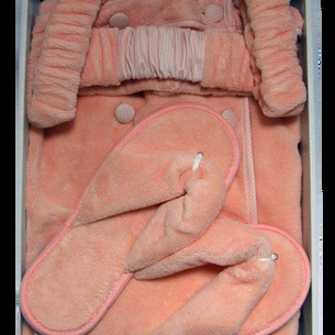 Набор для сауны женский Maison Dor SAUNA SKIRT махра персиковый L