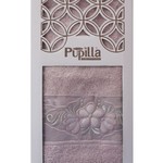 Полотенце для ванной в подарочной упаковке Pupilla SELENA бамбуковая махра сухая роза, фото, фотография