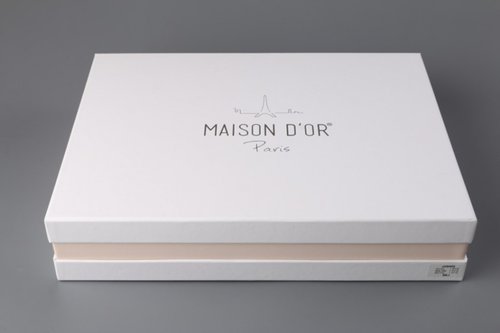 Постельное белье Maison Dor GLORIA хлопковый сатин бежевый евро, фото, фотография