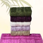 Набор полотенец для ванной 6 шт. Efor PALMIYE бамбуковая махра 70х140, фото, фотография