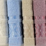Набор полотенец для ванной 6 шт. Luzz GEOMETRIK хлопковая махра 90х150, фото, фотография