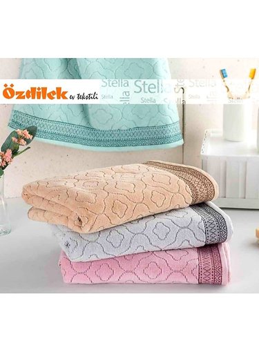 Набор полотенец для ванной 6 шт. Ozdilek STELLA хлопковая махра розовый 70х140, фото, фотография