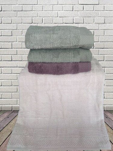 Набор полотенец для ванной 4 шт. Sikel JULIET хлопковая махра V2 70х140, фото, фотография