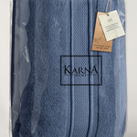 Полотенце для ванной Karna VIANA ZERO TWIST микрокоттон хлопок синий 70х140, фото, фотография