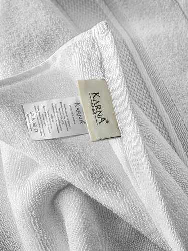 Полотенце для ванной Karna VIANA ZERO TWIST микрокоттон хлопок белый 50х90, фото, фотография