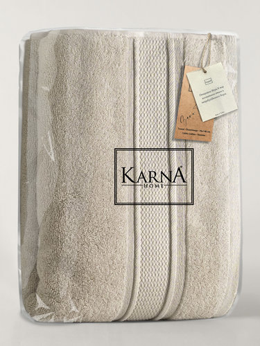 Полотенце для ванной Karna VIANA ZERO TWIST микрокоттон хлопок белый 70х140, фото, фотография