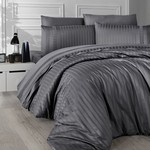 Постельное белье DO&CO NEW TREND хлопковый сатин-жаккард делюкс серый евро, фото, фотография