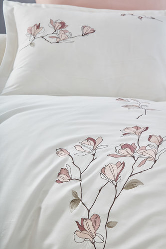 Постельное белье DO&CO KLEVER хлопковый сатин бежевый евро, фото, фотография