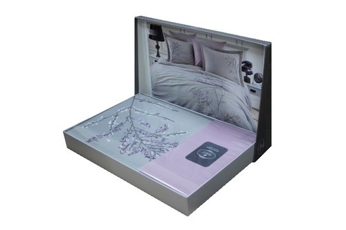 Постельное белье DO&CO KLEVER хлопковый сатин бежевый евро, фото, фотография