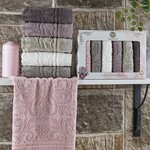 Подарочный набор полотенец-салфеток 30х50 см (6 шт.) Philippus EDNA хлопковая махра, фото, фотография