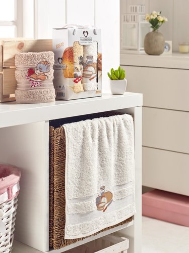 Подарочный набор кухонных полотенец-салфеток 30х50 см (2 шт.) Two Dolphins KITCHEN EKMEK хлопковая махра, фото, фотография