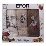 Подарочный набор кухонных полотенец 45х65(3) Efor ПОВАР хлопковая вафля, фото, фотография