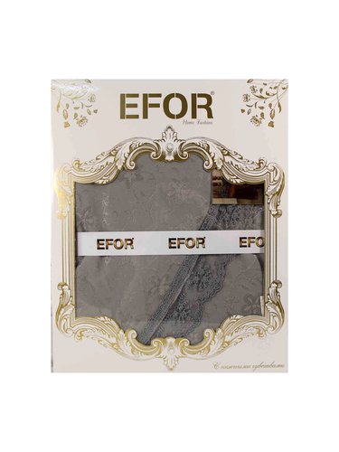 Скатерть прямоугольная Efor KDK жаккард серый 160х350, фото, фотография