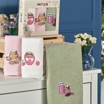 Подарочный набор полотенец для кухни 30х50(3) Meteor VENUS хлопковая махра джем, фото, фотография