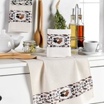 Подарочный набор полотенец для кухни 40х60(2) Meteor LUX KARIZMA хлопковая вафля V3, фото, фотография