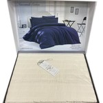 Постельное белье Maison Dor NEW CAMILE хлопковый жатый сатин-жаккард кремовый 1,5 спальный, фото, фотография