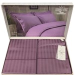 Постельное белье Maison Dor NEW RAILS хлопковый сатин-жаккард фиолетовый 1,5 спальный, фото, фотография