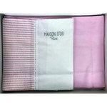 Детское постельное белье в кроватку Maison Dor LOVE BABY хлопковый сатин розовый, фото, фотография