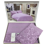 Постельное белье Maison Dor ROSEMARINE хлопковый сатин фиолетовый 1,5 спальный, фото, фотография