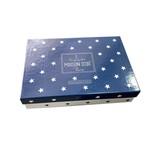 Постельное белье Maison Dor STARS хлопковый сатин синий 1,5 спальный, фото, фотография