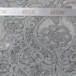 Скатерть прямоугольная Efor ELIZABETH велюр серый 160х220, фото, фотография
