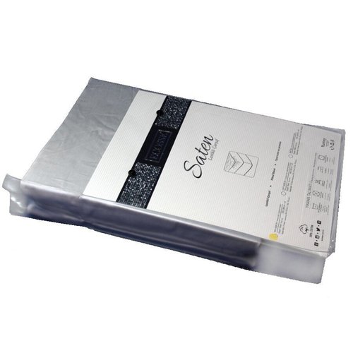 Простынь на резинке Ecosse хлопковый сатин серый 100х200+30, фото, фотография