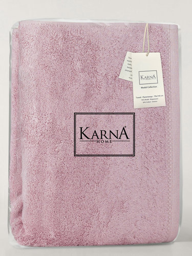 Полотенце для ванной Karna AKRA махра модал/хлопок лавандовый 70х140, фото, фотография