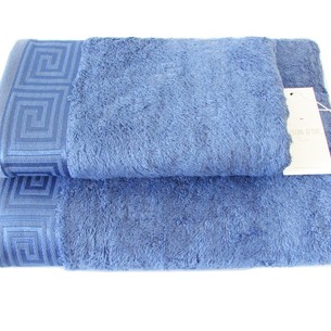 Полотенце для ванной Maison Dor AUSTIN хлопковая/бамбуковая махра темно-голубой 70х140