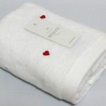 Полотенце для ванной Maison Dor LOVE хлопковая махра красный 85х150, фото, фотография