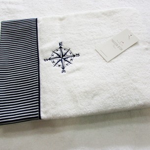 Полотенце для ванной Maison Dor MARINE CIZGILI хлопковая махра белый 85х150