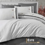 Постельное белье Grazie Home ESTE хлопковый сатин делюкс серый евро, фото, фотография