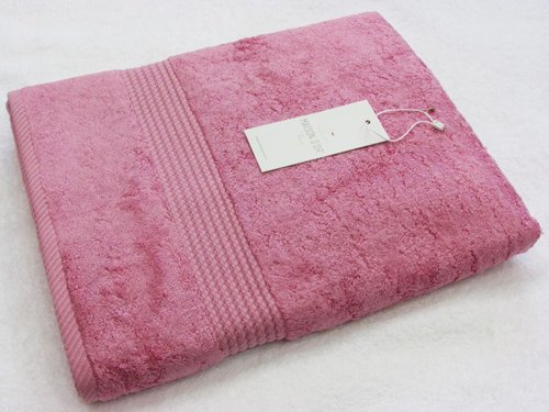 Полотенце для ванной Maison Dor AMADEUS хлопковая/бамбуковая махра розовый 85х150, фото, фотография