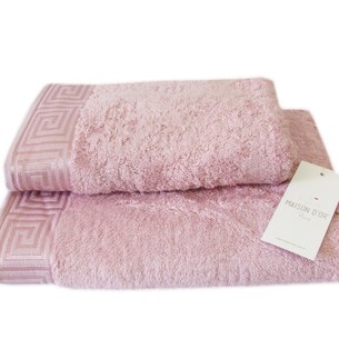Полотенце для ванной Maison Dor AUSTIN хлопковая/бамбуковая махра грязно-розовый 70х140