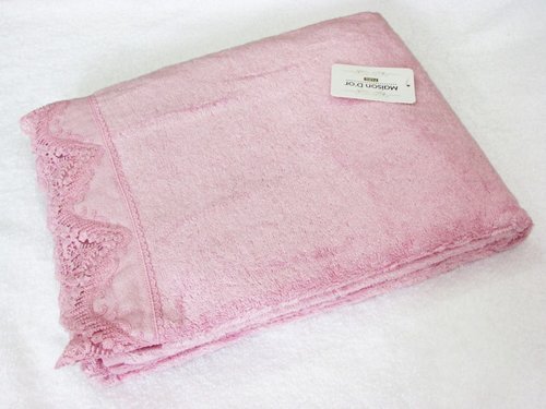 Полотенце для ванной Maison Dor PASSION хлопковая/бамбуковая махра розовый 85х150, фото, фотография