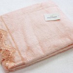 Полотенце для ванной Maison Dor PASSION хлопковая/бамбуковая махра персиковый 85х150, фото, фотография