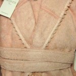 Халат женский Maison Dor VIVIENNE бамбуко-хлопковая махра грязно-розовый S, фото, фотография