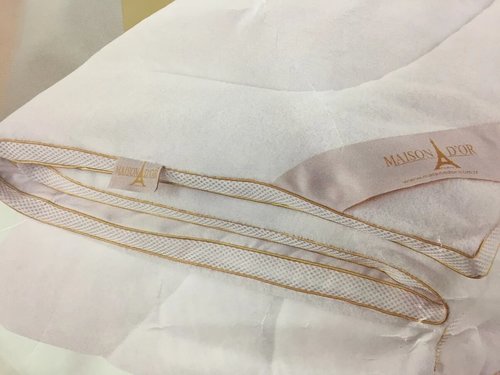 Одеяло Maison Dor CORAL микроволокно/хлопок золото 155х215, фото, фотография