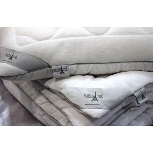 Одеяло Maison Dor CORAL микроволокно/хлопок серебро 155х215, фото, фотография