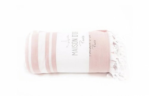 Простынь-покрывало для укрывания Maison Dor BABETTE хлопок грязно-розовый 155х220, фото, фотография