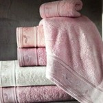 Набор полотенец для ванной 3 пр. Maison Dor ALICE хлопковая махра грязно-розовый, фото, фотография