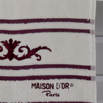 Набор полотенец для ванной 3 пр. Maison Dor BARON хлопковая махра баклажан, фото, фотография