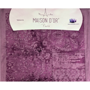 Коврик прямоугольный Maison Dor GARDINER хлопковая махра вишнёвый 120х180