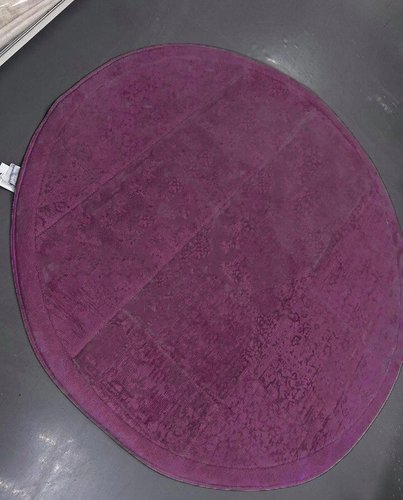 Коврик круглый Maison Dor GARDINER хлопковая махра фиолетовый D=120, фото, фотография