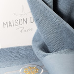 Подарочный набор полотенец-салфеток 30х50(4) Maison Dor ELEGANZE хлопковая махра голубой, фото, фотография