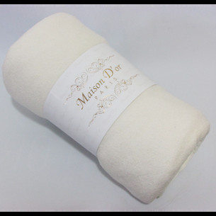 Простынь на резинке с наволочками Maison Dor DUZ хлопковая махра кремовый 120х200+20