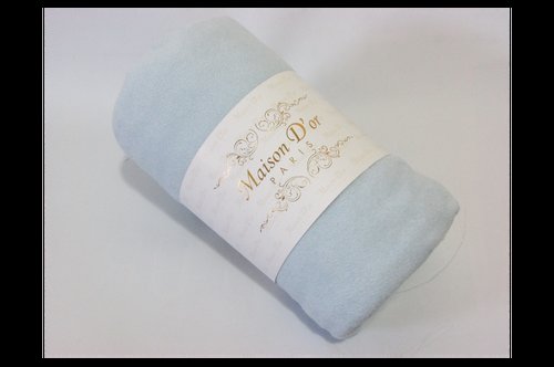 Простынь на резинке с наволочками Maison Dor DUZ хлопковая махра голубой 180х200+20, фото, фотография