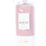 Простынь на резинке с наволочками Maison Dor FITTED CIZGILI хлопковый сатин грязно-розовый 180х200+20, фото, фотография