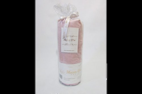 Простынь на резинке с наволочками Maison Dor FITTED DUZ хлопковый сатин грязно-розовый 180х200+20, фото, фотография